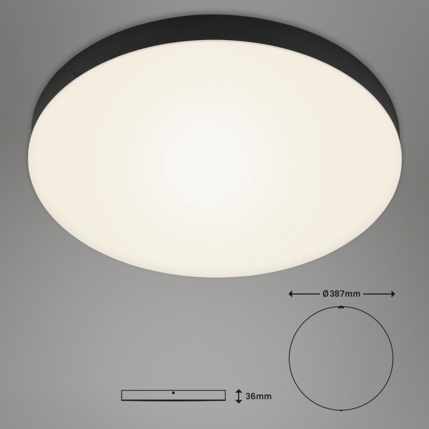 Briloner 7068-015 - LED Griestu lampa FLAME LED/24,5W/230V 3000K melna