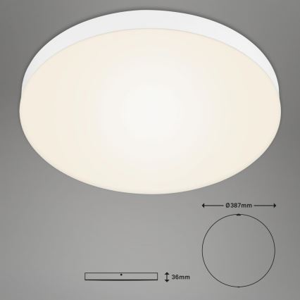 Briloner 7068-016 - LED Griestu lampa FLAME LED/24,5W/230V 3000K d. 38 cm balta