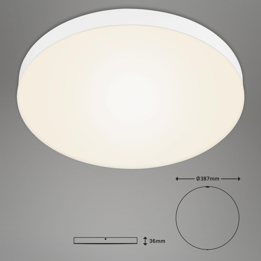Briloner 7068-016 - LED Griestu lampa FLAME LED/24,5W/230V 3000K d. 38 cm balta