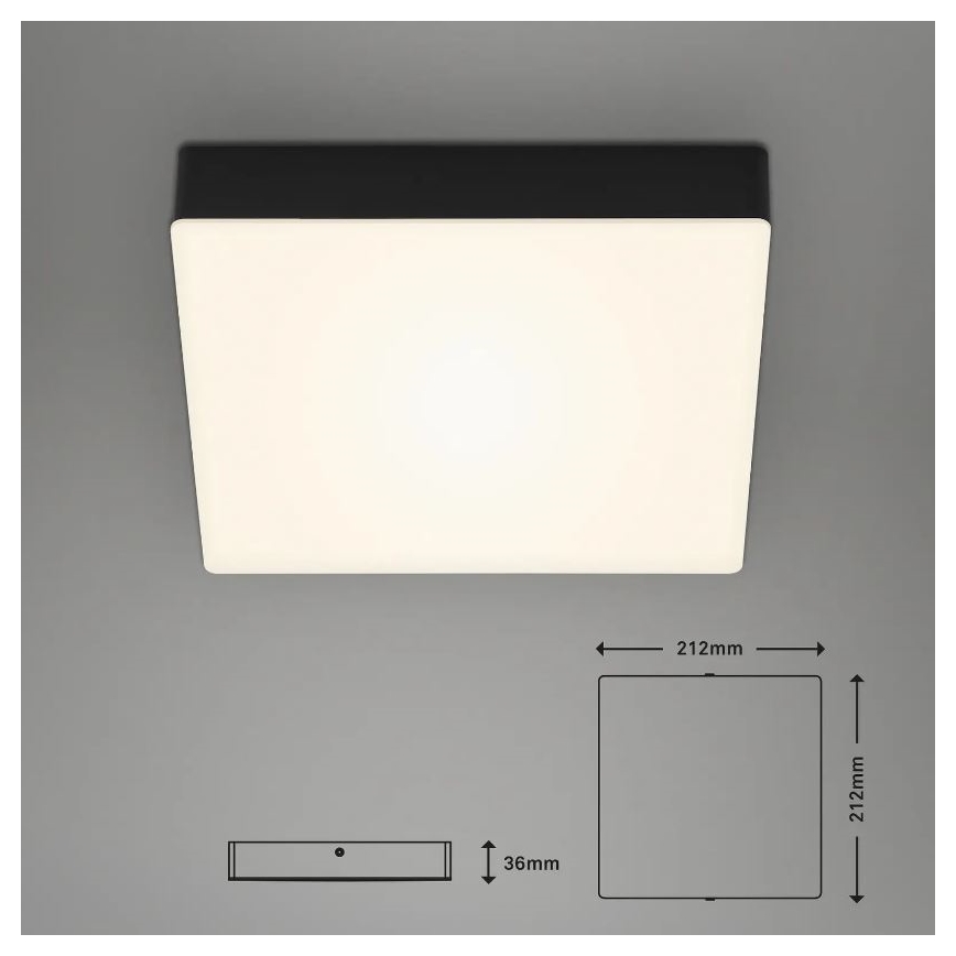 Briloner 7070-015 - LED Griestu lampa FLAME LED/16W/230V melna