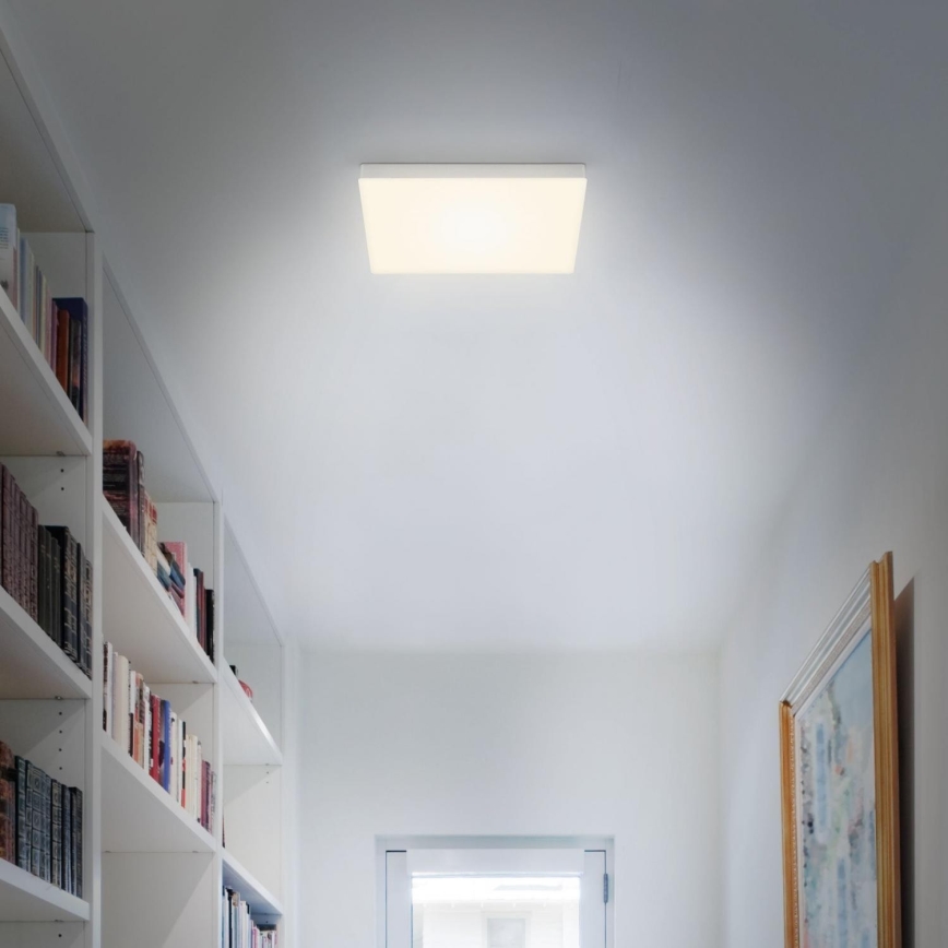 Briloner 7071-014 - LED Griestu lampa FLAME LED/21W/230V 3000K 28,7x28,7 cm sudraba