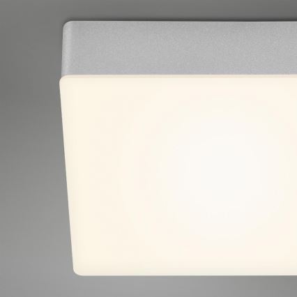 Briloner 7071-014 - LED Griestu lampa FLAME LED/21W/230V 3000K 28,7x28,7 cm sudraba