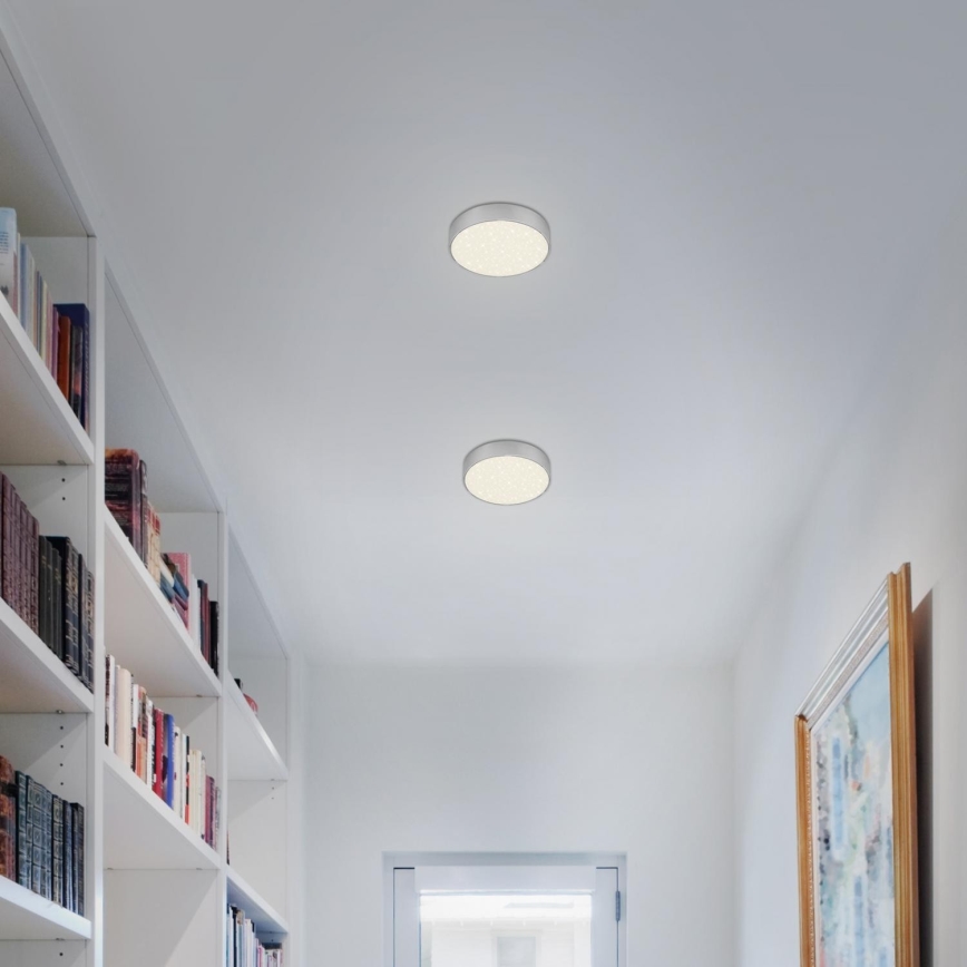 Briloner 7072-414 - LED Griestu lampa STAR SKY LED/11W/230V 4000K d. 15 cm sudraba