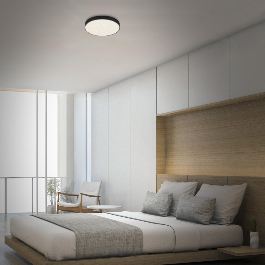 Briloner 7074-415 - LED Griestu lampa STAR SKY LED/21W/230V 4000K d. 28 cm melna