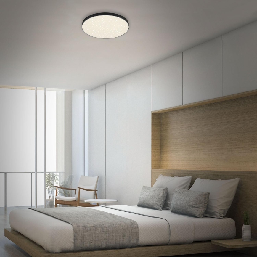 Briloner 7075-415 - LED Griestu lampa STAR SKY LED/24,5W/230V 4000K d. 38 cm melna