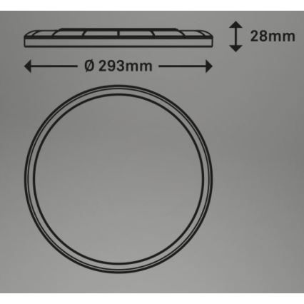 Briloner 7079-015 - LED Aptumšojama griestu lampa SLIM LED/18W/230V 2700-6500K + tālvadības pults