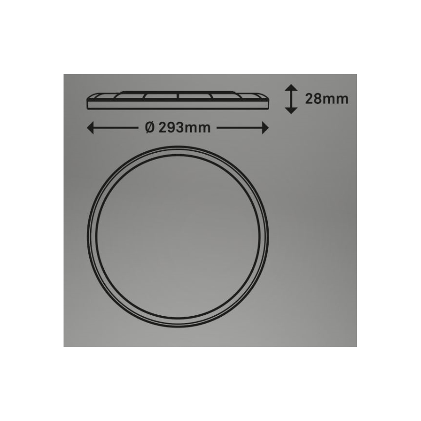 Briloner 7079-015 - LED Aptumšojama griestu lampa SLIM LED/18W/230V 2700-6500K + tālvadības pults