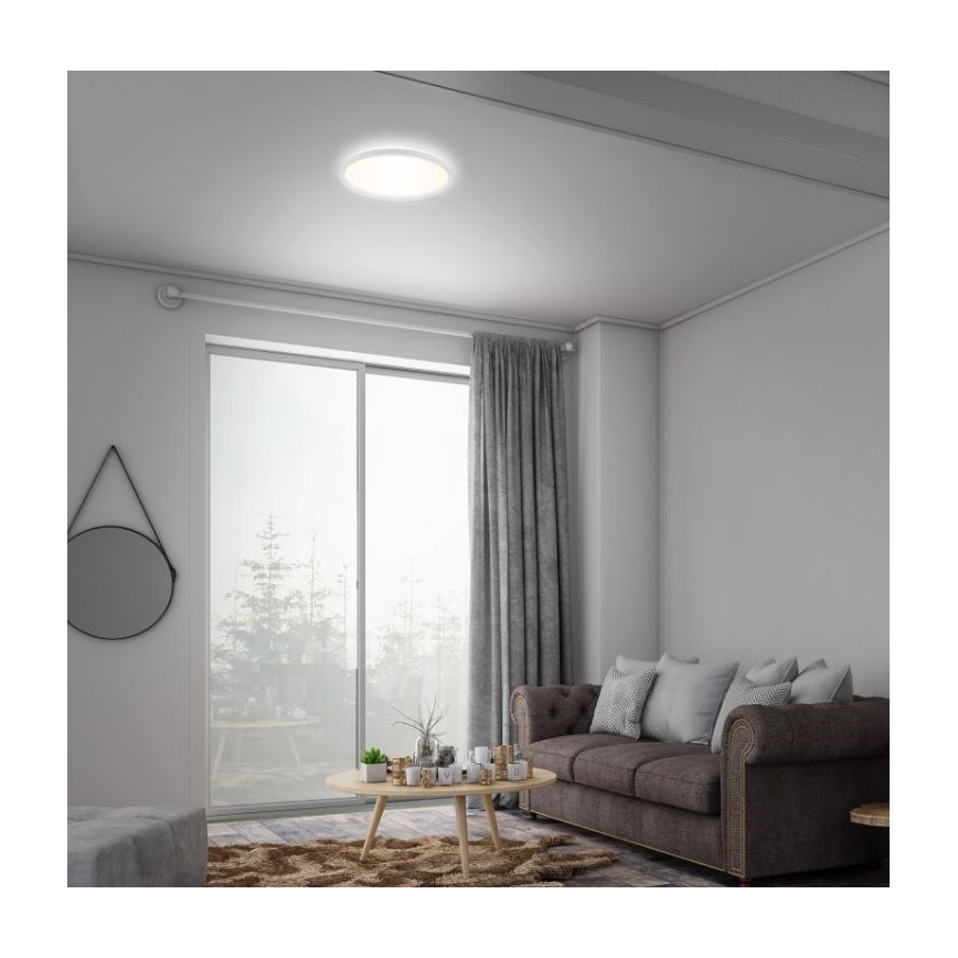 Briloner 7079-016 - LED Aptumšojama griestu lampa SLIM LED/18W/230V 2700-6500K + tālvadības pults
