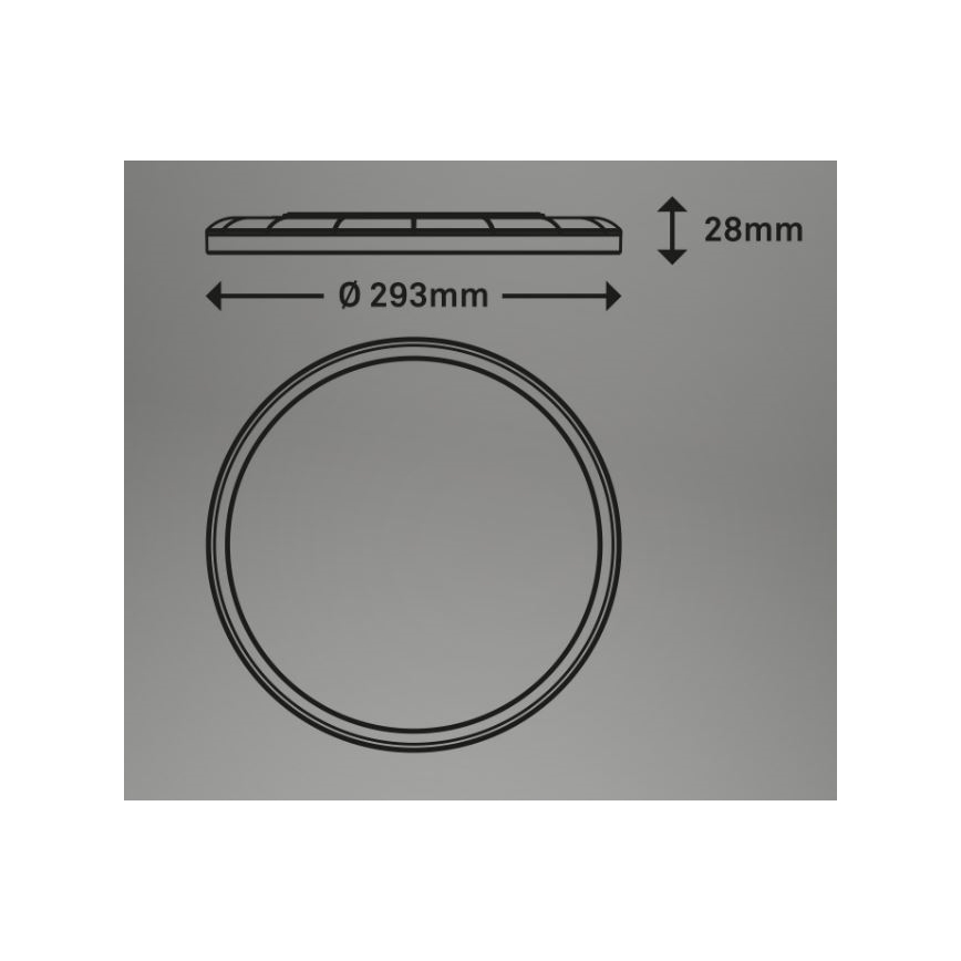Briloner 7079-016 - LED Aptumšojama griestu lampa SLIM LED/18W/230V 2700-6500K + tālvadības pults