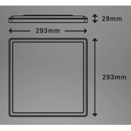 Briloner 7081-015 - LED Aptumšojama griestu lampa SLIM LED/18W/230V 2700-6500K + tālvadības pults