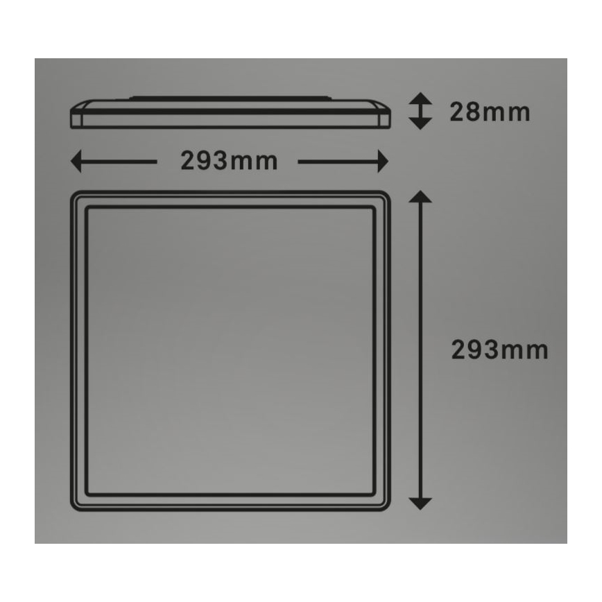 Briloner 7081-015 - LED Aptumšojama griestu lampa SLIM LED/18W/230V 2700-6500K + tālvadības pults