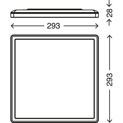 Briloner 7081-016 - LED Aptumšojama griestu lampa SLIM LED/18W/230V 2700-6500K + tālvadības pults