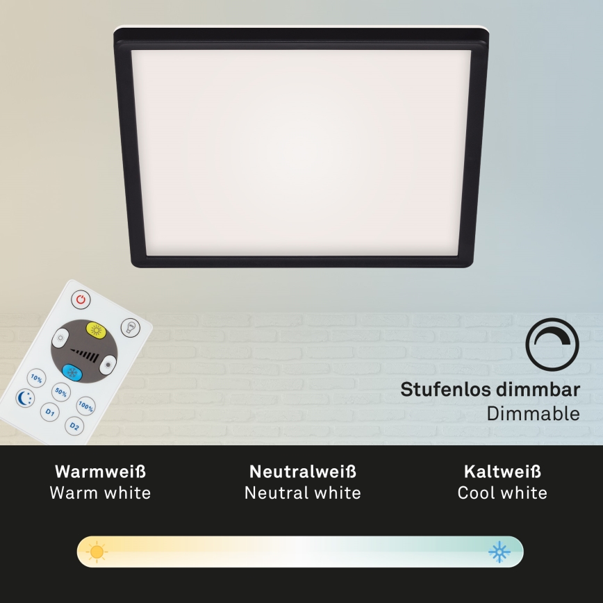 Briloner 7082-015 - LED Aptumšojama griestu lampa SLIM LED/22W/230V 2700-6500K + tālvadības pults
