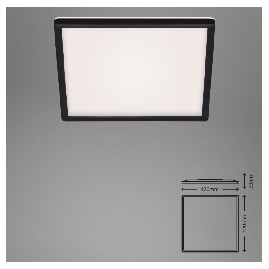 Briloner 7082-015 - LED Aptumšojama griestu lampa SLIM LED/22W/230V 2700-6500K + tālvadības pults