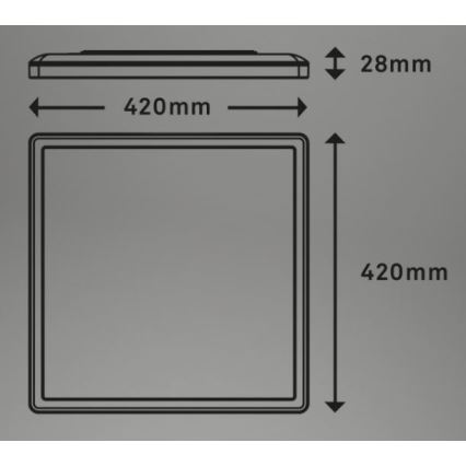 Briloner 7082-016 - LED Aptumšojama griestu lampa SLIM LED/22W/230V 2700-6500K + tālvadības pults