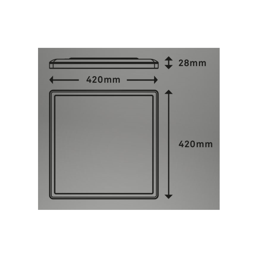 Briloner 7082-016 - LED Aptumšojama griestu lampa SLIM LED/22W/230V 2700-6500K + tālvadības pults