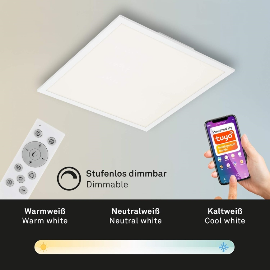 Briloner 7087-016 - LED RGBW Aptumšojama lampa SMART LED/24W/230V 3000-6500K Wi-Fi Tuya + tālvadības pults