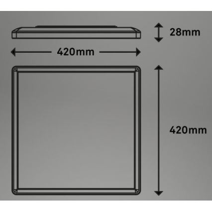 Briloner 7091-416 - LED RGBW Aptumšojama griestu lampa SLIM LED/22W/230V + tālvadības pults