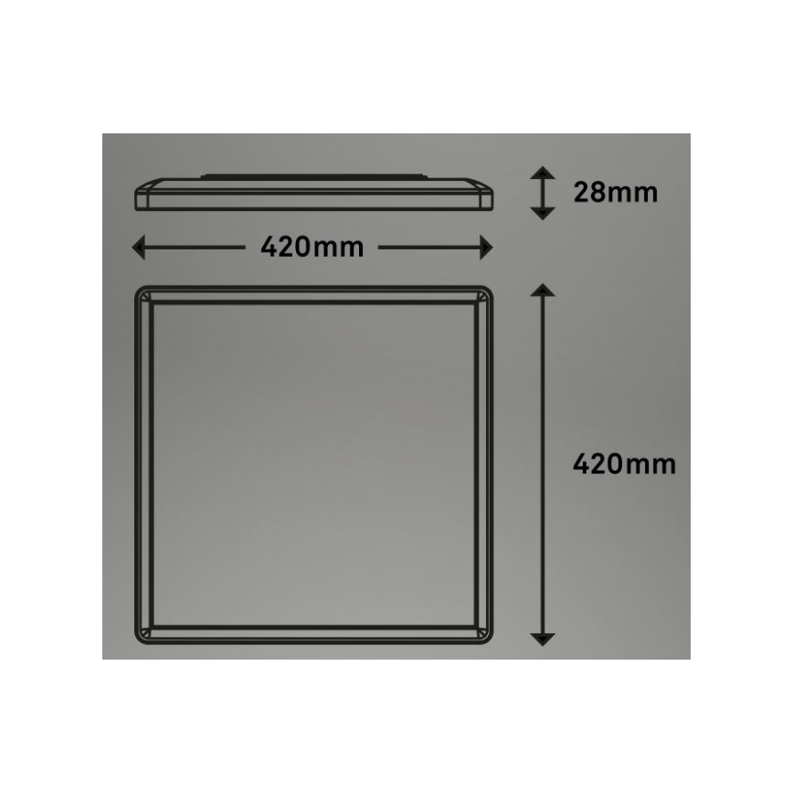 Briloner 7091-416 - LED RGBW Aptumšojama griestu lampa SLIM LED/22W/230V + tālvadības pults