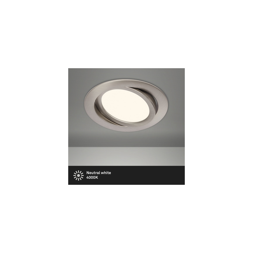 Briloner 7116-412 - LED Iegremdējama vannas istabas lampa FLAT IN LED/9W/230V IP23