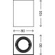 Briloner 7120-014 - LED Starmetis TUBE 1xGU10/5W/230V kantains
