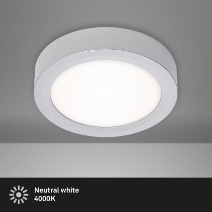 Briloner 7122-014 - LED griestu lampa FIRE, 11W/230V, 3000K, Ø17 cm, sudraba