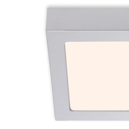 Briloner 7123-014 - LED griestu lampa FIRE LED/12W/230V 3000K 17x17cm sudraba
