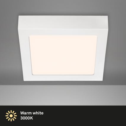 Briloner 7123-016 - LED griestu gaismeklis FIRE LED/12W/230V 3000K 17x17 cm balts