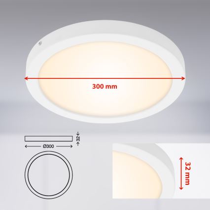 Briloner 7141-016 - LED Griestu lampa FIRE LED/21W/230V