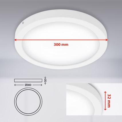 Briloner 7141-416 - LED Griestu lampa FIRE LED/21W/230V