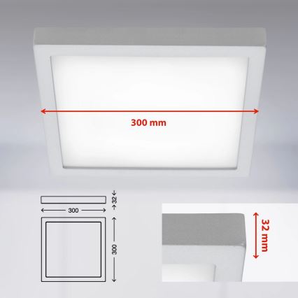Briloner 7142-414 - LED Griestu lampa FIRE LED/21W/230V 4000K