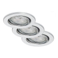 Briloner 7149-039 - KOMPLEKTS 3xLED Aptumšojama vannas istabas lampa 1xGU10/5W/230V IP23