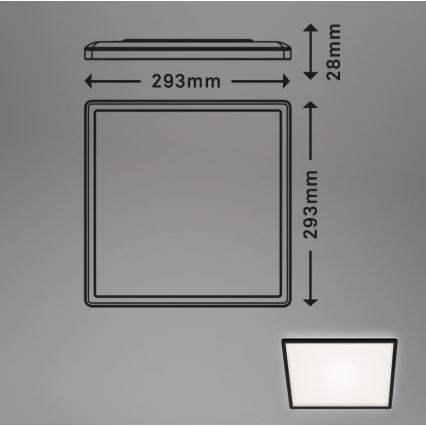 Briloner 7156-415 - LED Griestu lampa SLIM LED/18W/230V