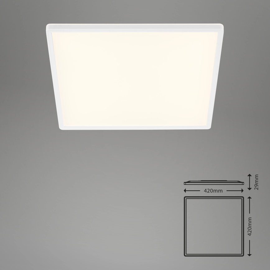 Briloner 7158-416 - LED Griestu gaismeklis SLIM LED/22W/230V 42x42 cm
