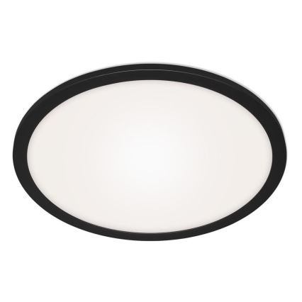 Briloner 7168-015 - LED Aptumšojama griestu lampa PIATTO LED/22W/230V 3000-6500K d. 40 cm melna + tālvadības pults