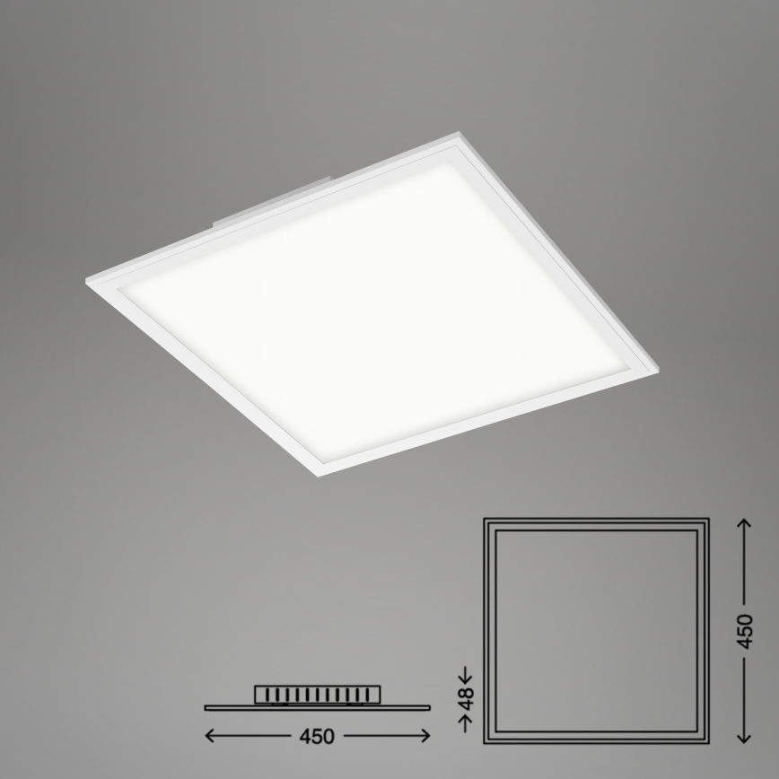 Briloner 7179-016 - LED Aptumšojama griestu lampa PIATTO LED/24W/230V 3000-6500K + tālvadības pults