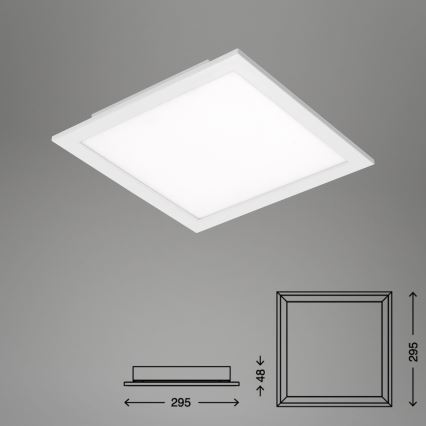 Briloner 7194-016 - LED  Aptumšojams griestu gaismeklis SIMPLE LED/18W/230V 3000-6500K + tālvadības pults