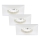 Briloner 7205-036 - KOMPLEKTS 3x LED Iegremdējama vannas istabas lampa ATTACH LED/5W/230V IP44 balta