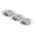 Briloner 7209-038 - KOMPLEKTS 3x LED Iegremdējama vannas istabas lampa LED/5W/230V IP23