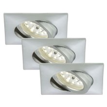 Briloner 7210-039 - KOMPLEKTS 3x LED Iegremdējama vannas istabas lampa ATTACH 1xLED/5W/230V IP23