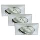 Briloner 7210-039 - KOMPLEKTS 3x LED Iegremdējama vannas istabas lampa ATTACH 1xLED/5W/230V IP23