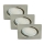 Briloner 7213-032 - KOMPLEKTS 3xLED Iegremdējama lampa ATTACH 1xGU10/3W/230V