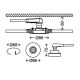 Briloner 7220-032 - PACK 3x LED Vannas istabas iebūvējams gaismeklis FIT 1xGU10/5W/230V matēts niķelis
