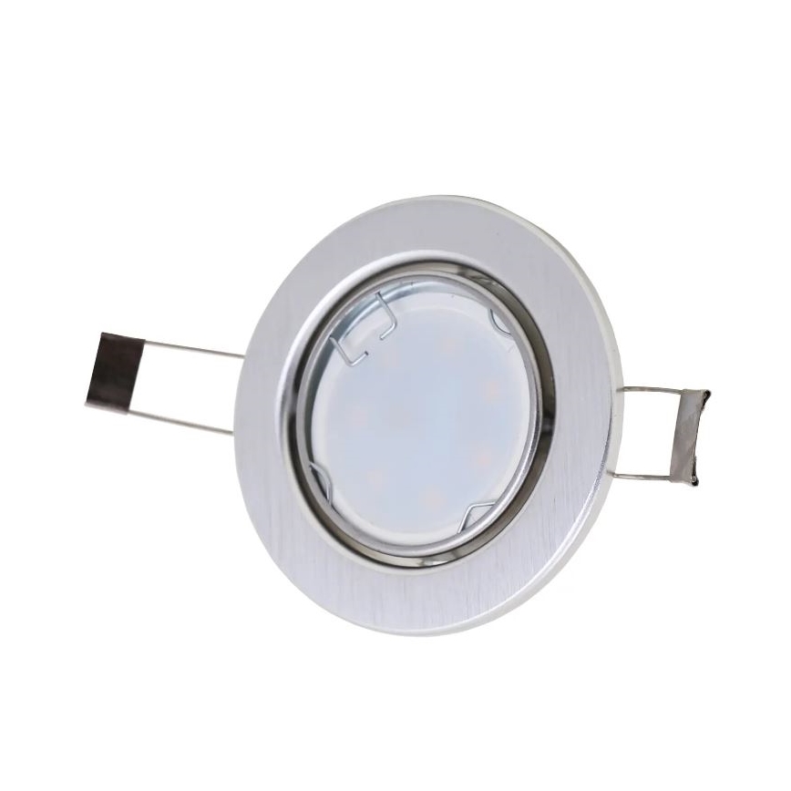 Briloner 7221-039 - KOMPLEKTS 3x LED Vannas istabas iegremdējama lampa 1xGU10/3W/230V IP23 sudraba