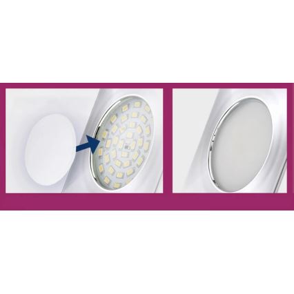 Briloner 7224-040 - KOMPLEKTS 4x Difuzors iegremdējamām lampām d. 69 mm