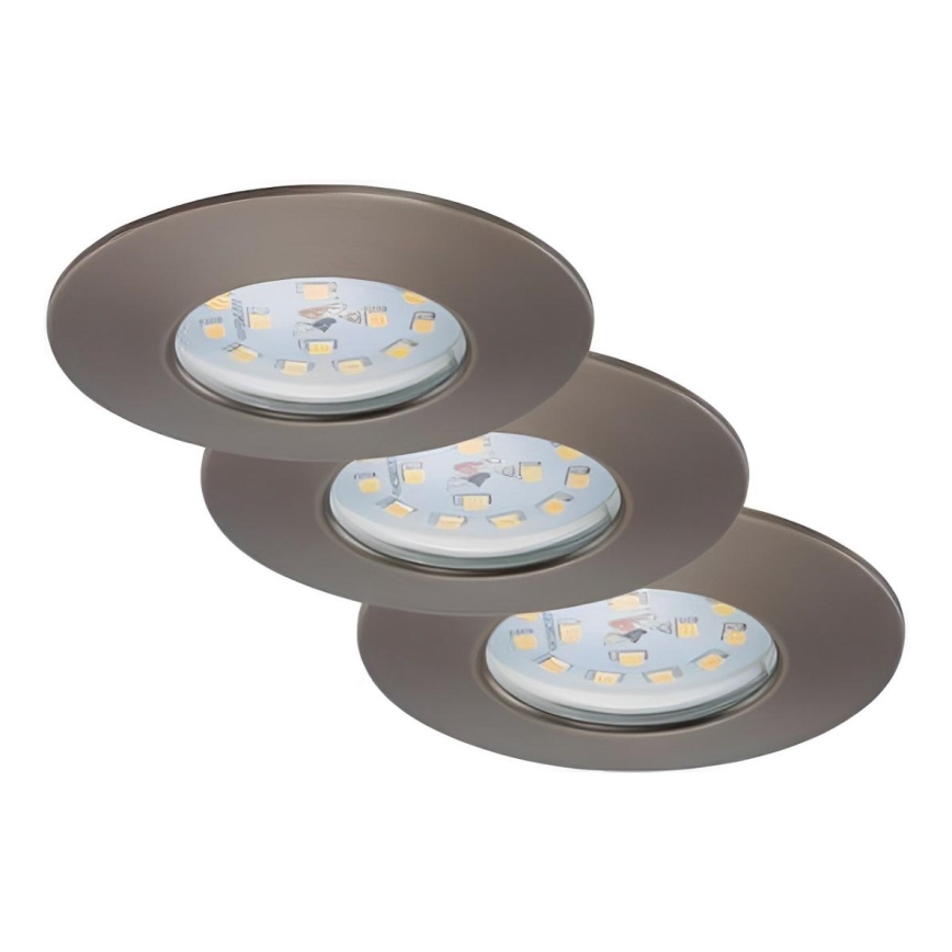 Briloner 7231-031- KOMPLEKTS 3x LED Aptumšojama vannas istabas iegremdējama lampa LED/5,5W/230V IP44