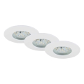 Briloner 7231-036 - KOMPLEKTS 3x LED Aptumšojama iegremdējama vannas istabas lampa LED/5,5W/230V IP44