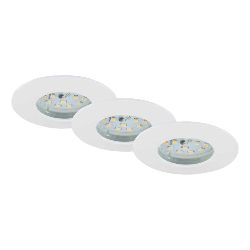 Briloner 7231-036 - KOMPLEKTS 3x LED Aptumšojama iegremdējama vannas istabas lampa LED/5,5W/230V IP44
