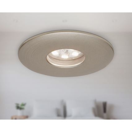 Briloner 7240-032 - KOMPLEKTS 3x LED Iegremdējama vannas istabas lampa ATTACH LED/1,8W/230V IP44 matēts hroms