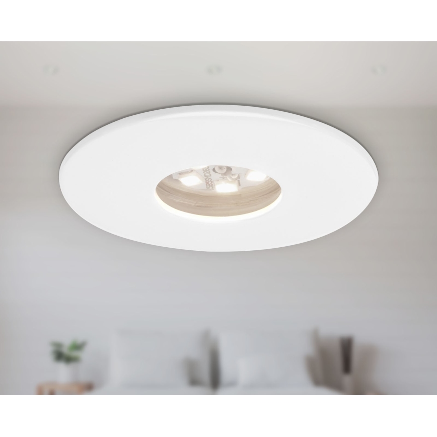 Briloner 7240-036 -KOMPLEKTS 3x LED Iegremdējama vannas istabas lampa ATTACH LED/1,8W/230V IP44 balta
